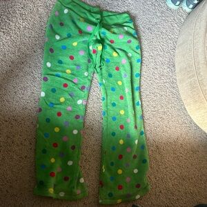 Derek Heart Green Polka Dot Kids Pajama Bottoms